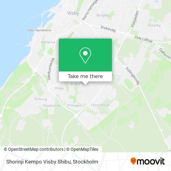 Shorinji Kempo Visby Shibu map