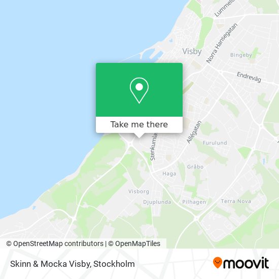 Skinn & Mocka Visby map