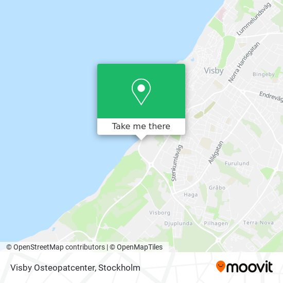 Visby Osteopatcenter map