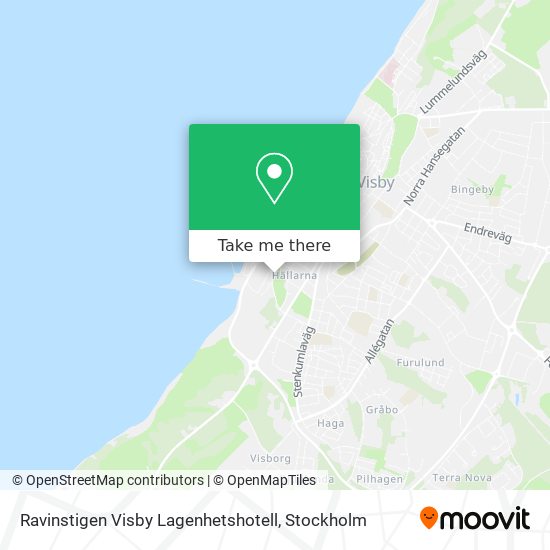 Ravinstigen Visby Lagenhetshotell map