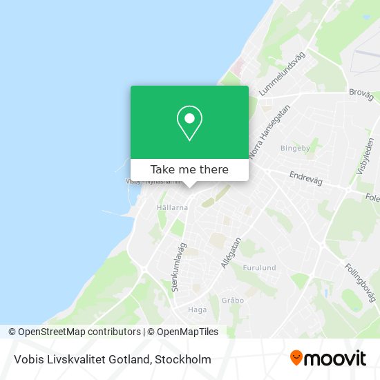 Vobis Livskvalitet Gotland map