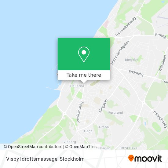 Visby Idrottsmassage map