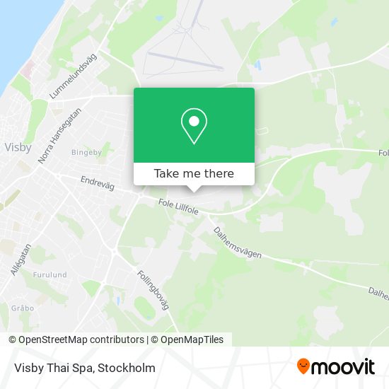 Visby Thai Spa map