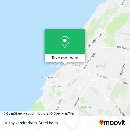 Visby vandrarhem map