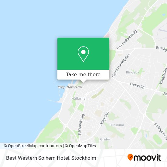 Best Western Solhem Hotel map