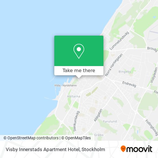 Visby Innerstads Apartment Hotel map