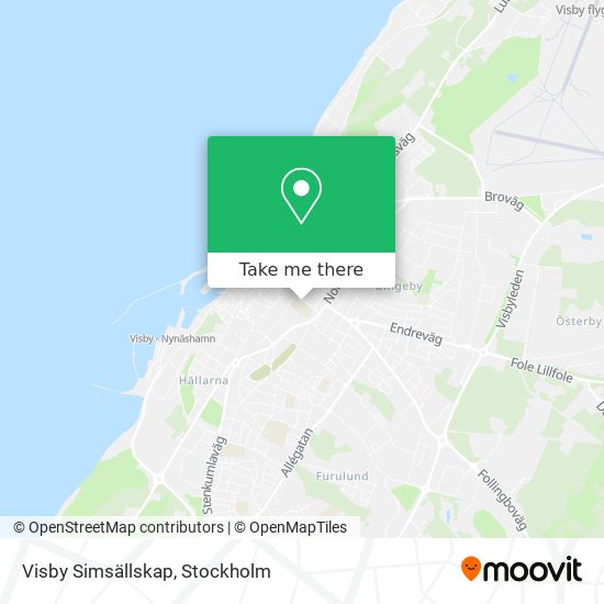 Visby Simsällskap map