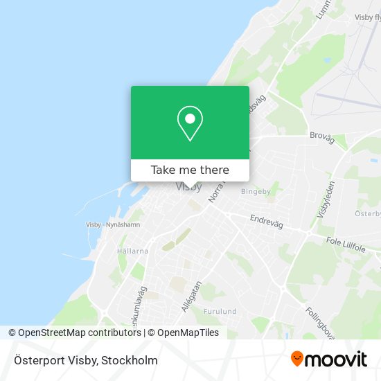 Österport Visby map