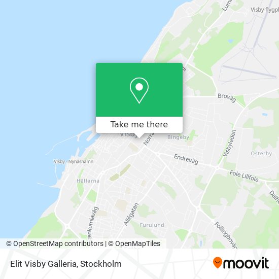 Elit Visby Galleria map