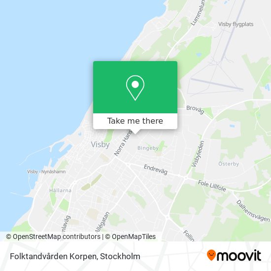 Folktandvården Korpen map