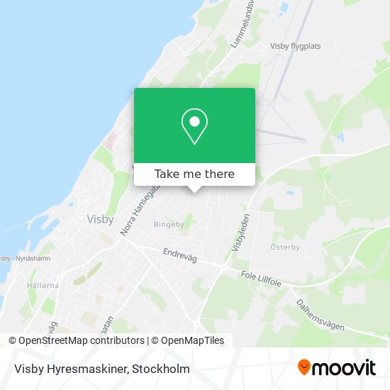 Visby Hyresmaskiner map