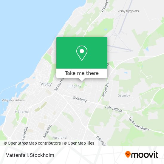 Vattenfall map