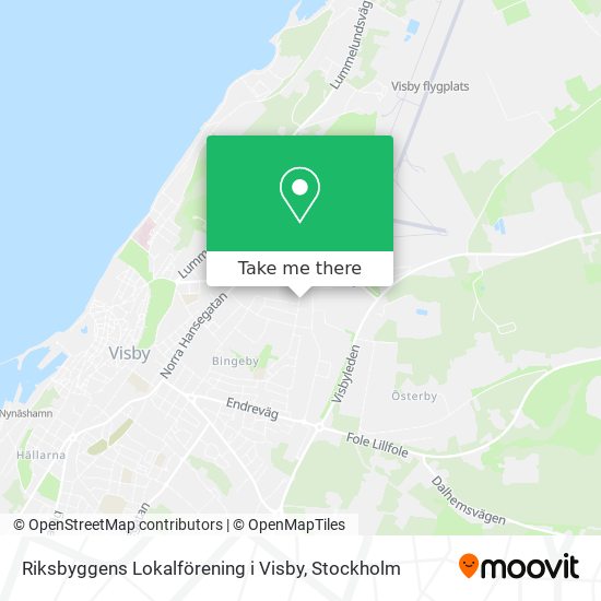 Riksbyggens Lokalförening i Visby map