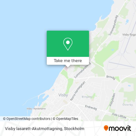 Visby lasarett-Akutmottagning map