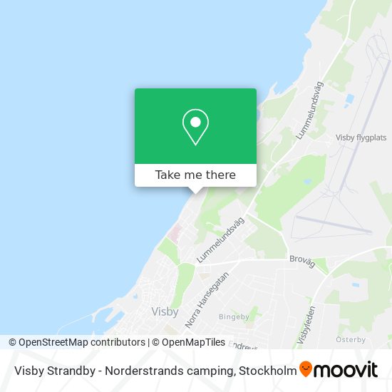 Visby Strandby - Norderstrands camping map