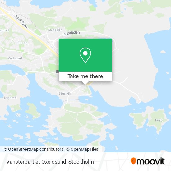 Vänsterpartiet Oxelösund map