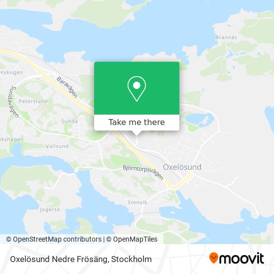 Oxelösund Nedre Frösäng map