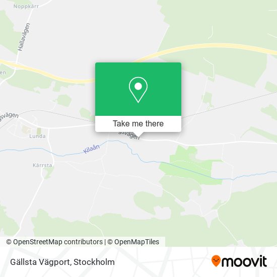 Gällsta Vägport map