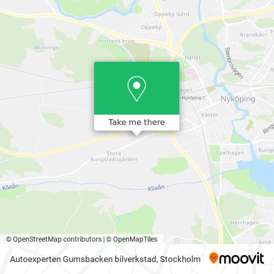 Autoexperten Gumsbacken bilverkstad map