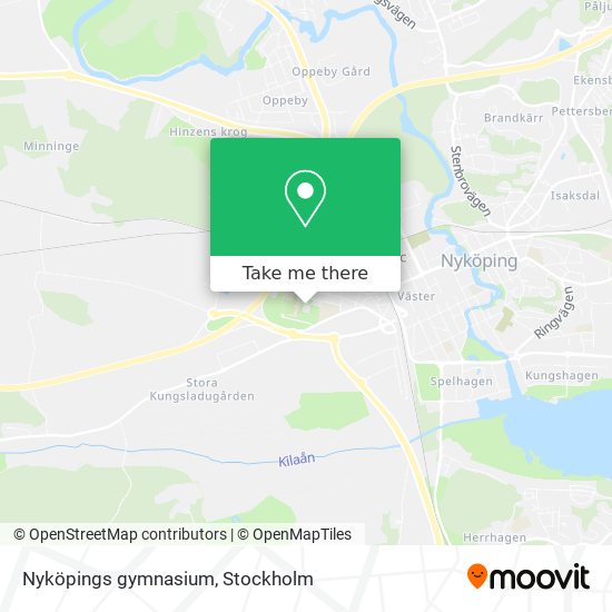 Nyköpings gymnasium map