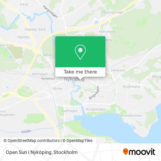 Open Sun i Nyköping map