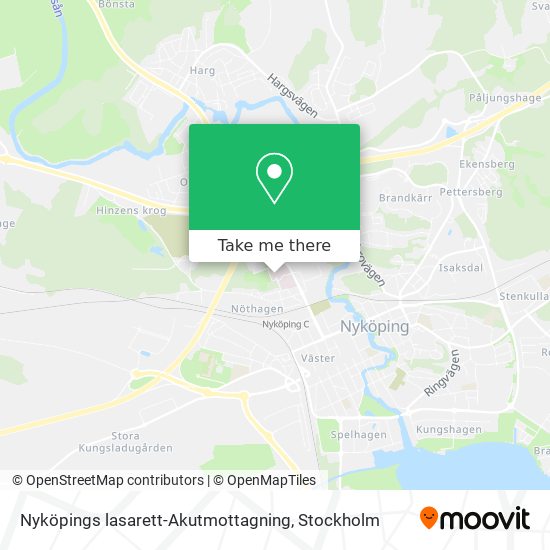 Nyköpings lasarett-Akutmottagning map