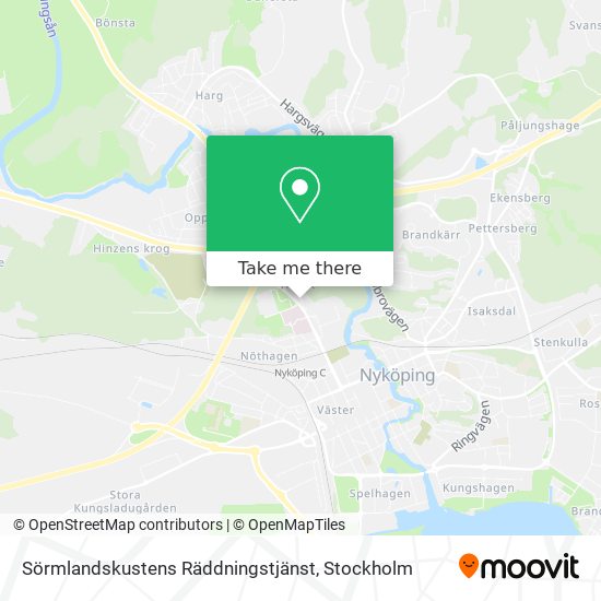 Sörmlandskustens Räddningstjänst map