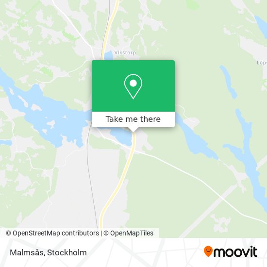 Malmsås map