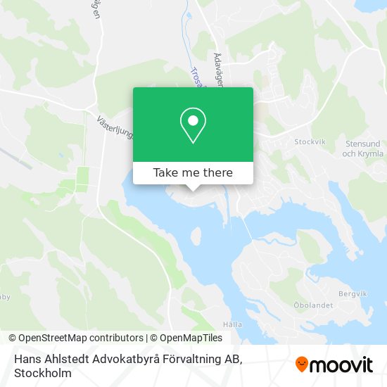 Hans Ahlstedt Advokatbyrå Förvaltning AB map