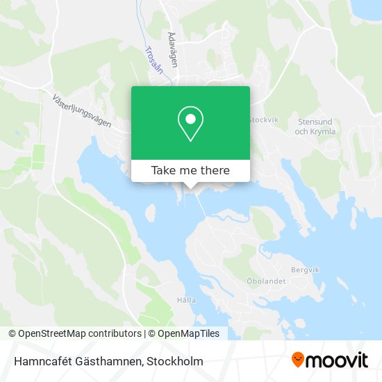 Hamncafét Gästhamnen map