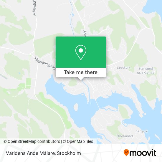 Världens Ände Målare map