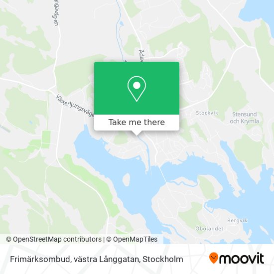 Frimärksombud, västra Långgatan map