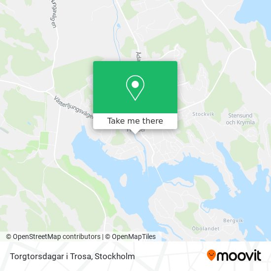 Torgtorsdagar i Trosa map