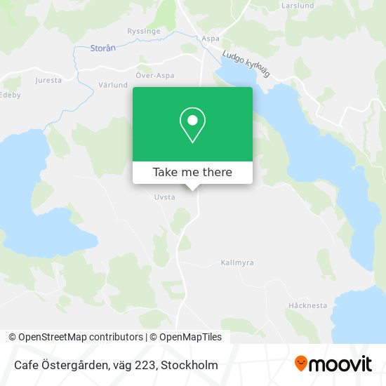 Cafe Östergården, väg 223 map