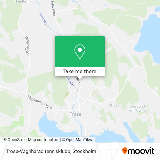 Trosa-Vagnhärad tennisklubb map