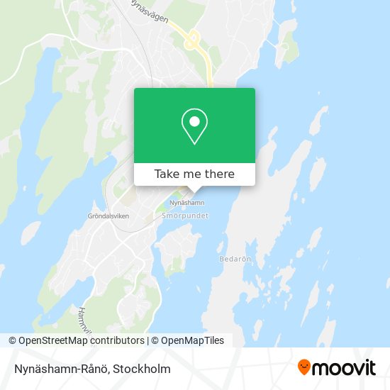 Nynäshamn-Rånö map