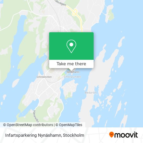 Infartsparkering Nynäshamn map