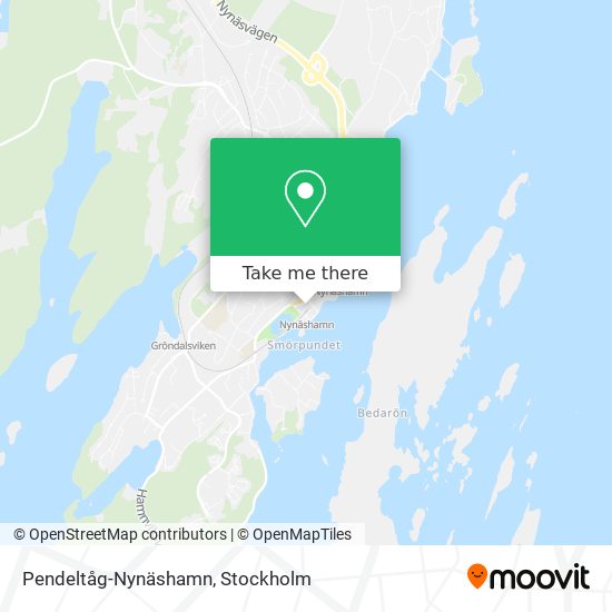 Pendeltåg-Nynäshamn map