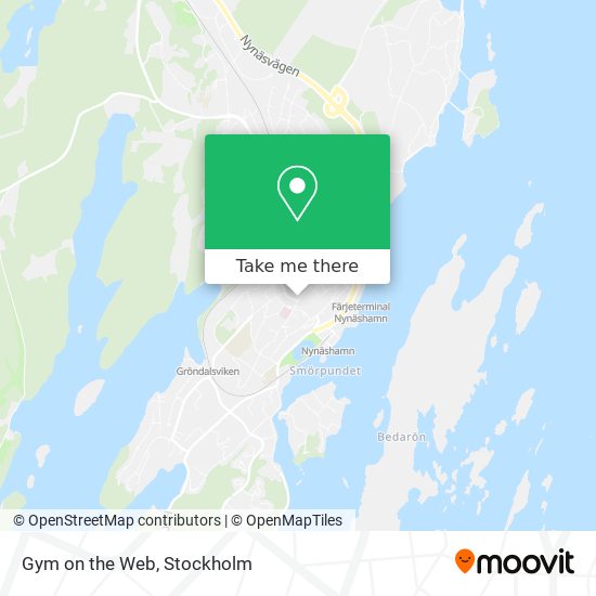 Gym on the Web map