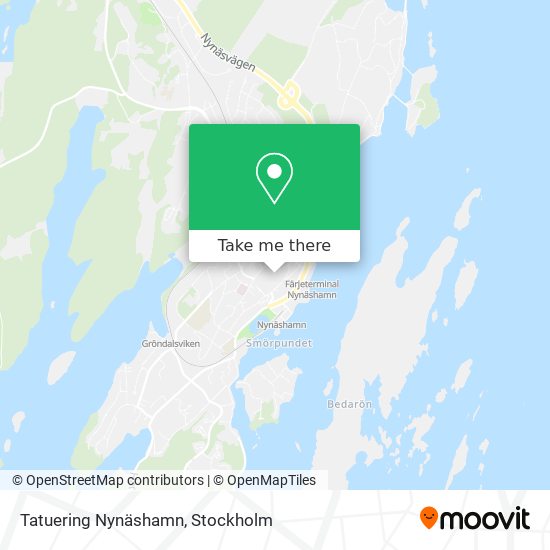 Tatuering Nynäshamn map