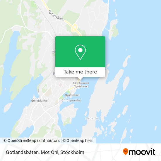 Gotlandsbåten, Mot Ön! map