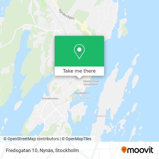 Fredsgatan 10, Nynäs map