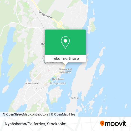 Nynäshamn/Polferries map