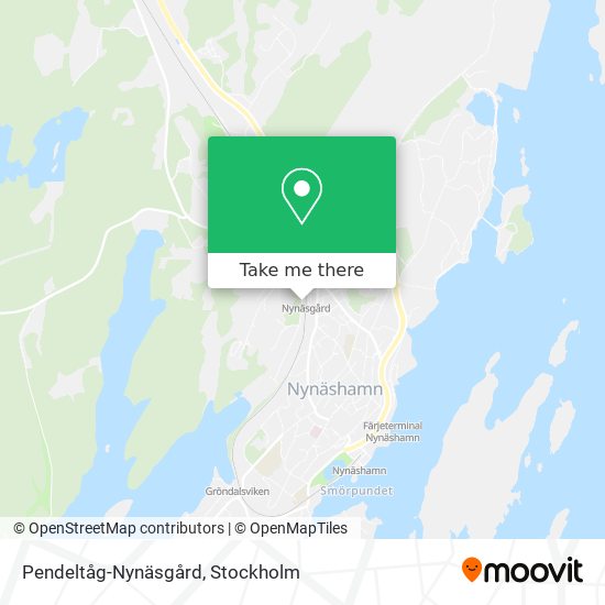 Pendeltåg-Nynäsgård map