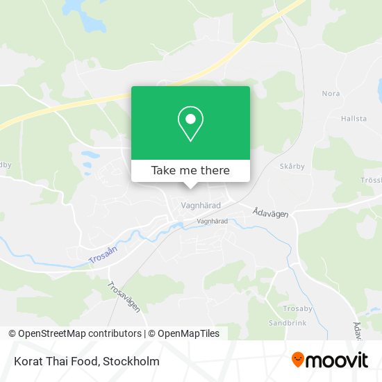 Korat Thai Food map