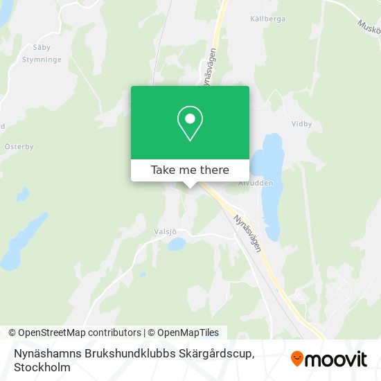 Nynäshamns Brukshundklubbs Skärgårdscup map