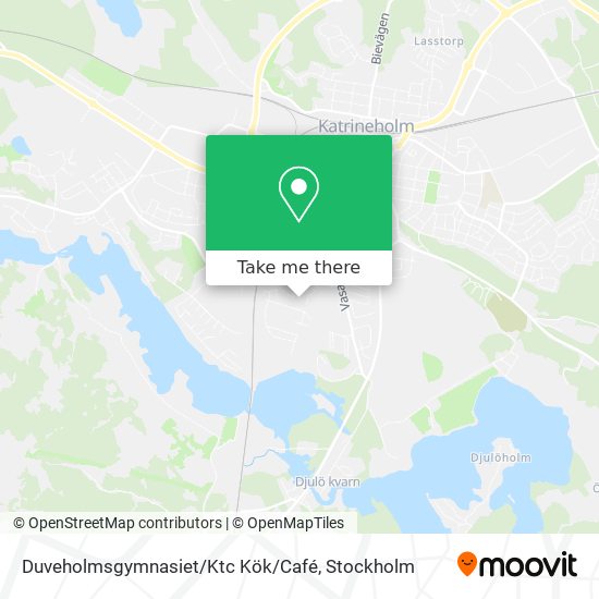 Duveholmsgymnasiet / Ktc Kök / Café map