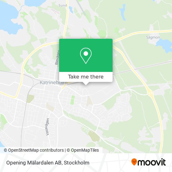 Opening Mälardalen AB map