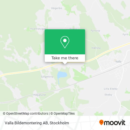 Valla Bildemontering AB map