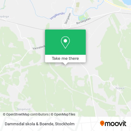 Dammsdal skola & Boende map